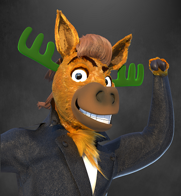 Moose en 3D