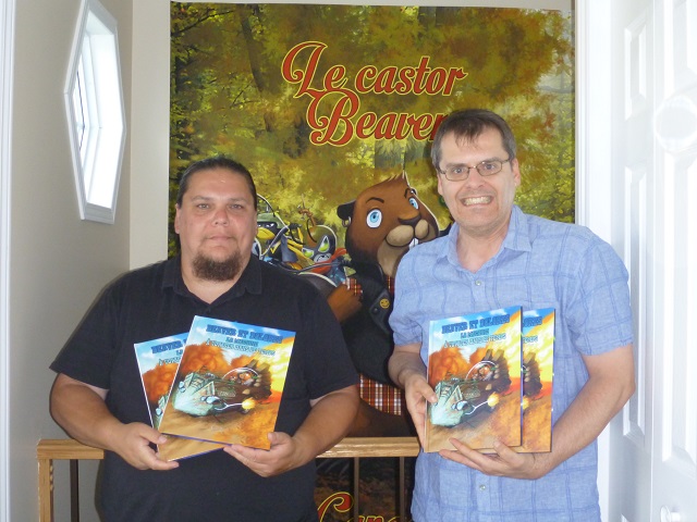 Claude Jalbert et Steeve Cadorette à la sortie de l'album 2 des Aventures de Beaver... le voyage dans le temps